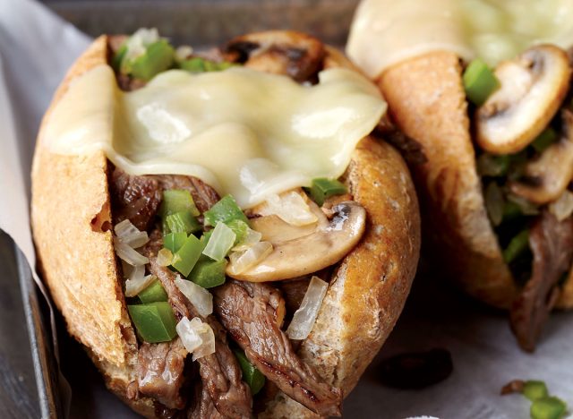 Healthy philly cheesesteak