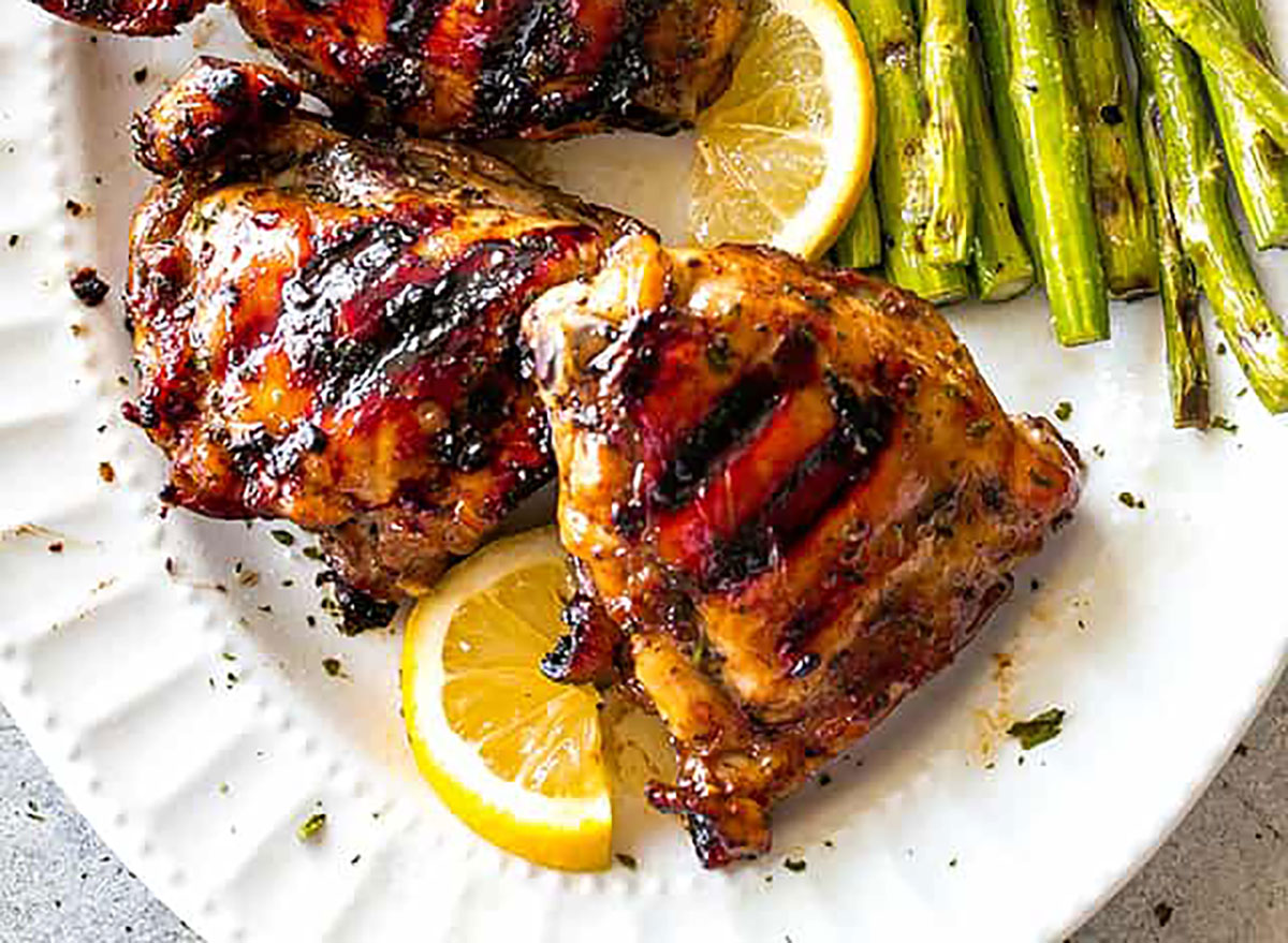 chicken thighs with browns sauce